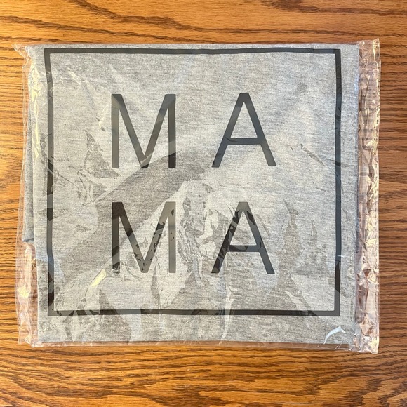 Mama Square T Shirt In Heather Gray Size Large - Picture 8 of 8